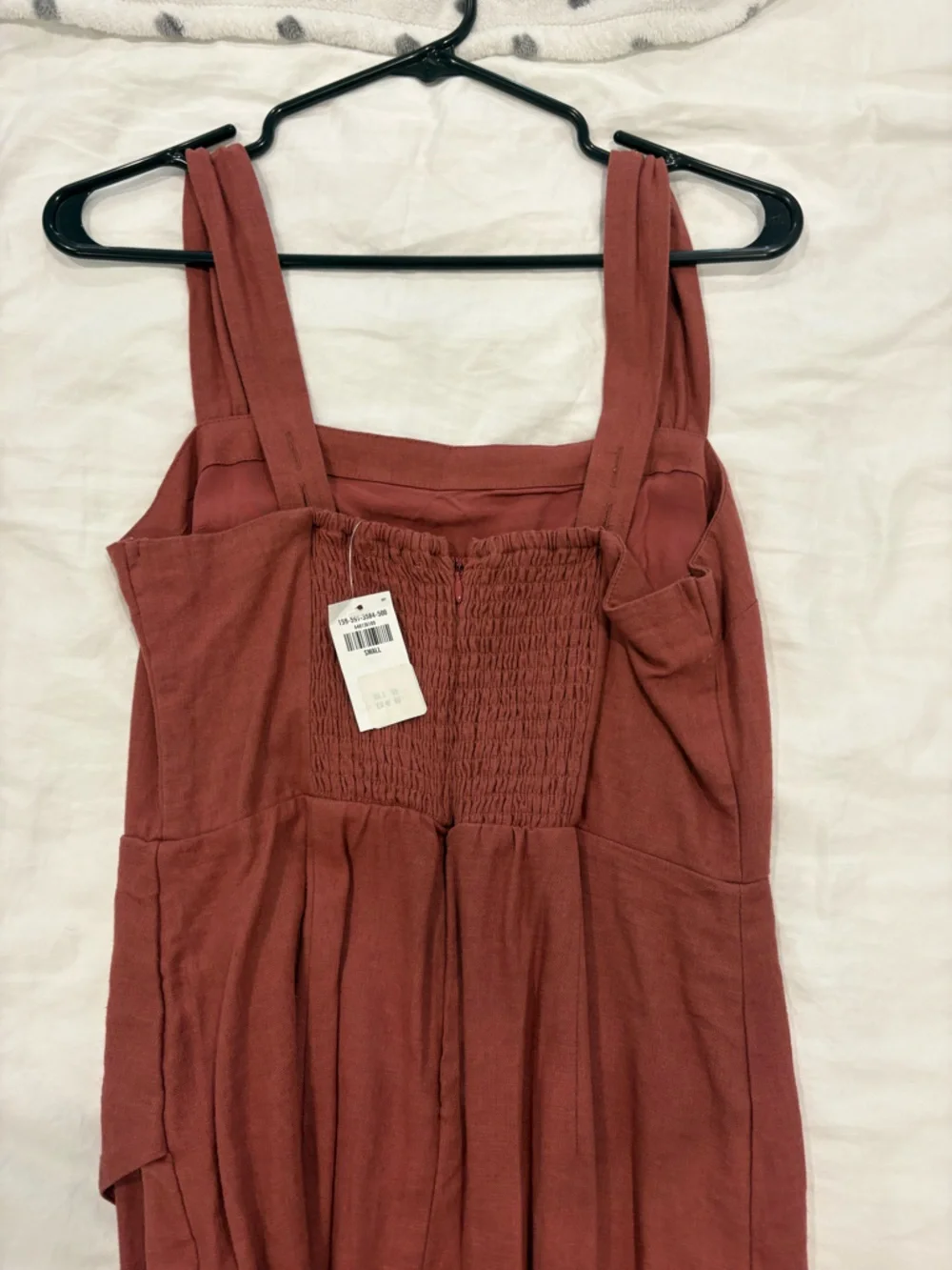 Abercrombie & Fitch Rust Midi Dress with Wide Straps - Picture 3 of 4
